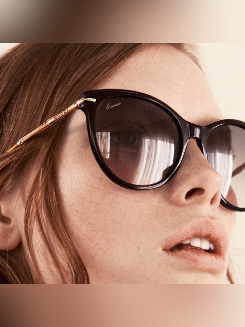 Gucci Black Cat-Eye Sunglasses GG3771/S with case